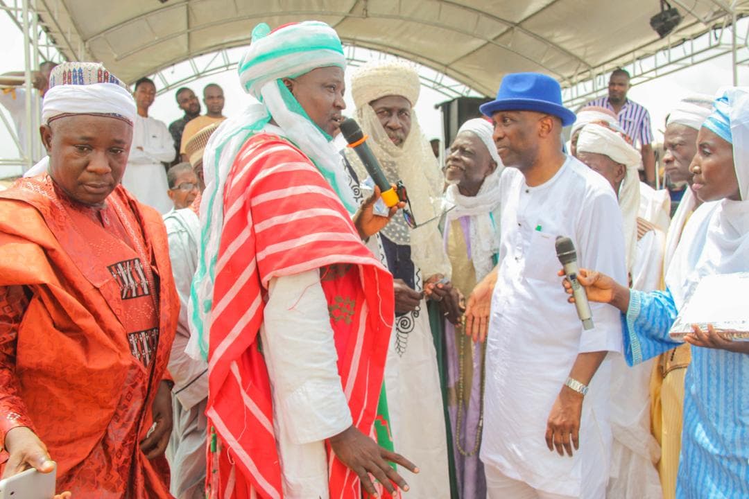 Primate Ayodele Lays Foundation for Mosque Building, Commissions Bakery