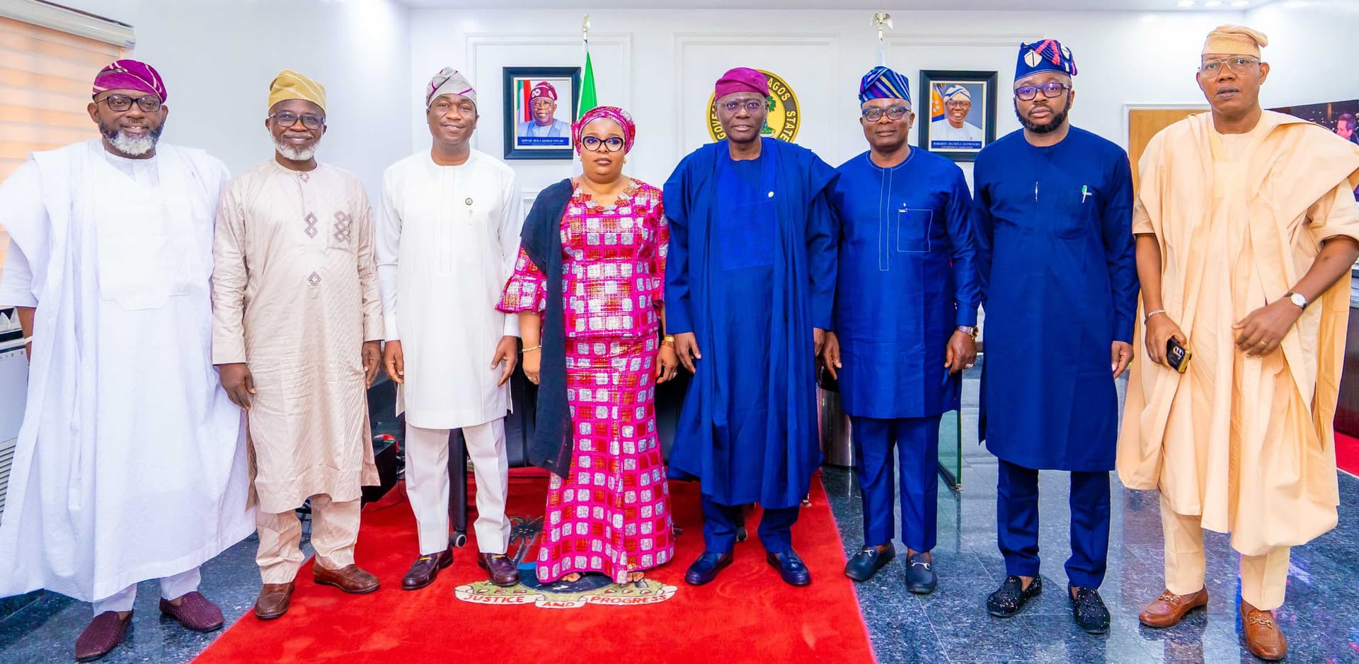 Gov Sanwo-Olu Receives New Lagos Assembly Speaker, Principal Officers