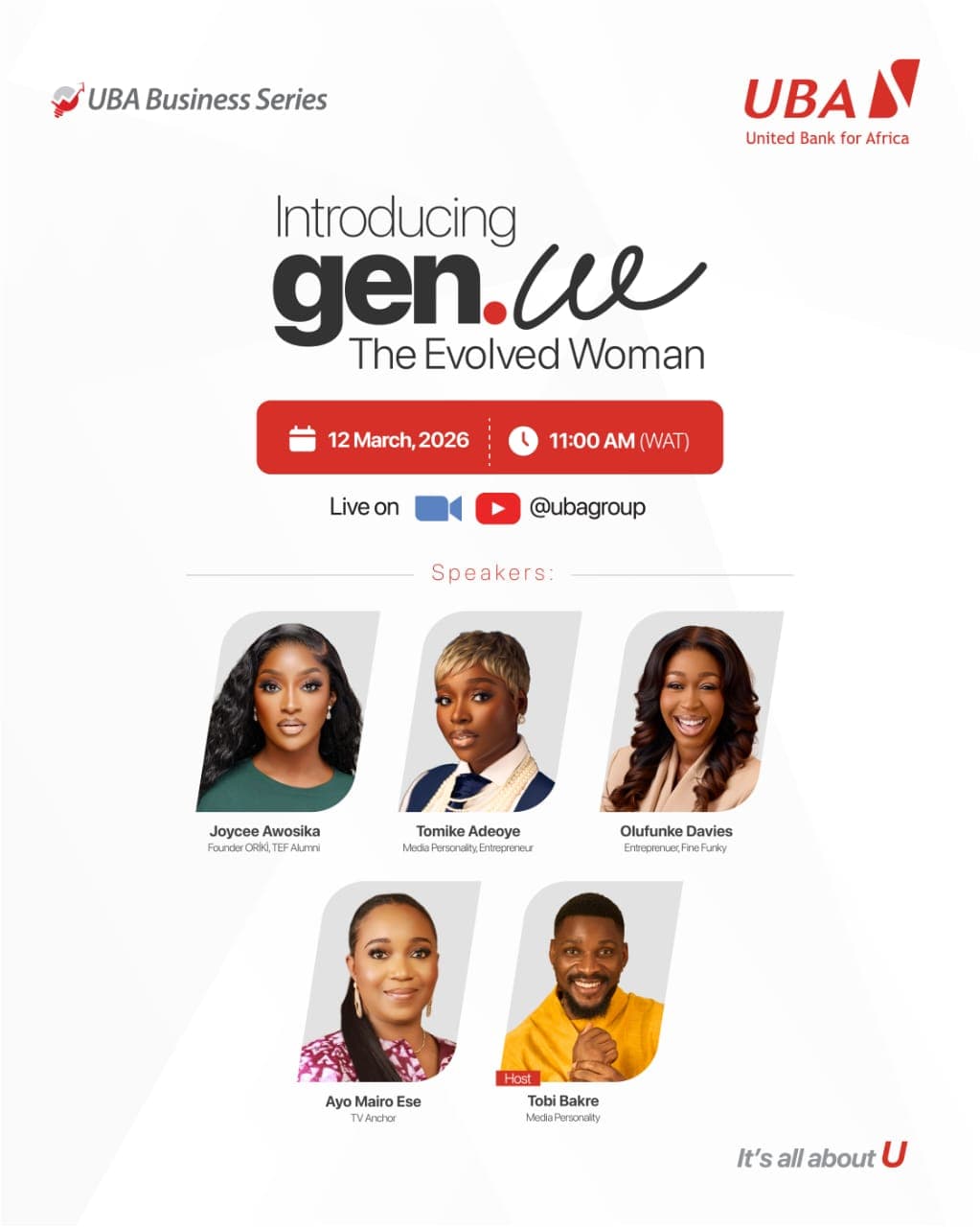 UBA Business Series Set to Spotlight Africa’s New Generation of Female Leaders During Women’s Month