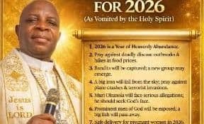 Bishop Sanya Ojo Releases 15 Prophecies for 2026
