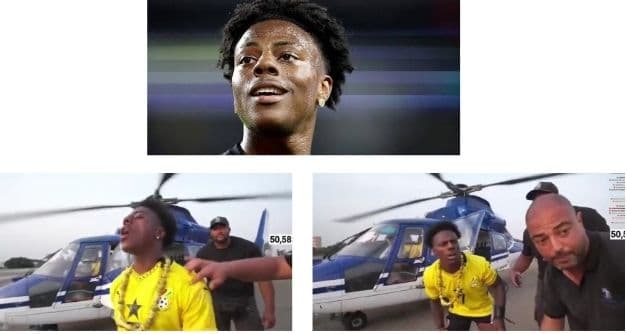 Celebrated Streamer, IShowSpeed, Escapes Helicopter Blades Mishap in Ghana *saved by pilot