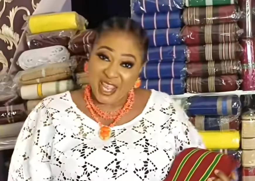 Nollywood Actress, Oyinda Oladejo, Now A Big Time Aso Oke Merchant *opens AYJedidah